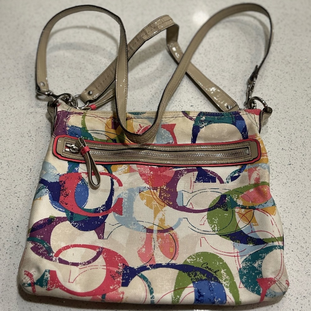 Coach Multi-Color Messenger Purse